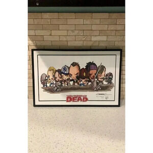 Michael Locoduck Duron 11x14 The Walking Dead caricature print with signature